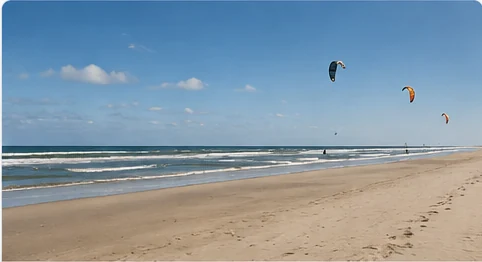 Actief op het strand van Texel